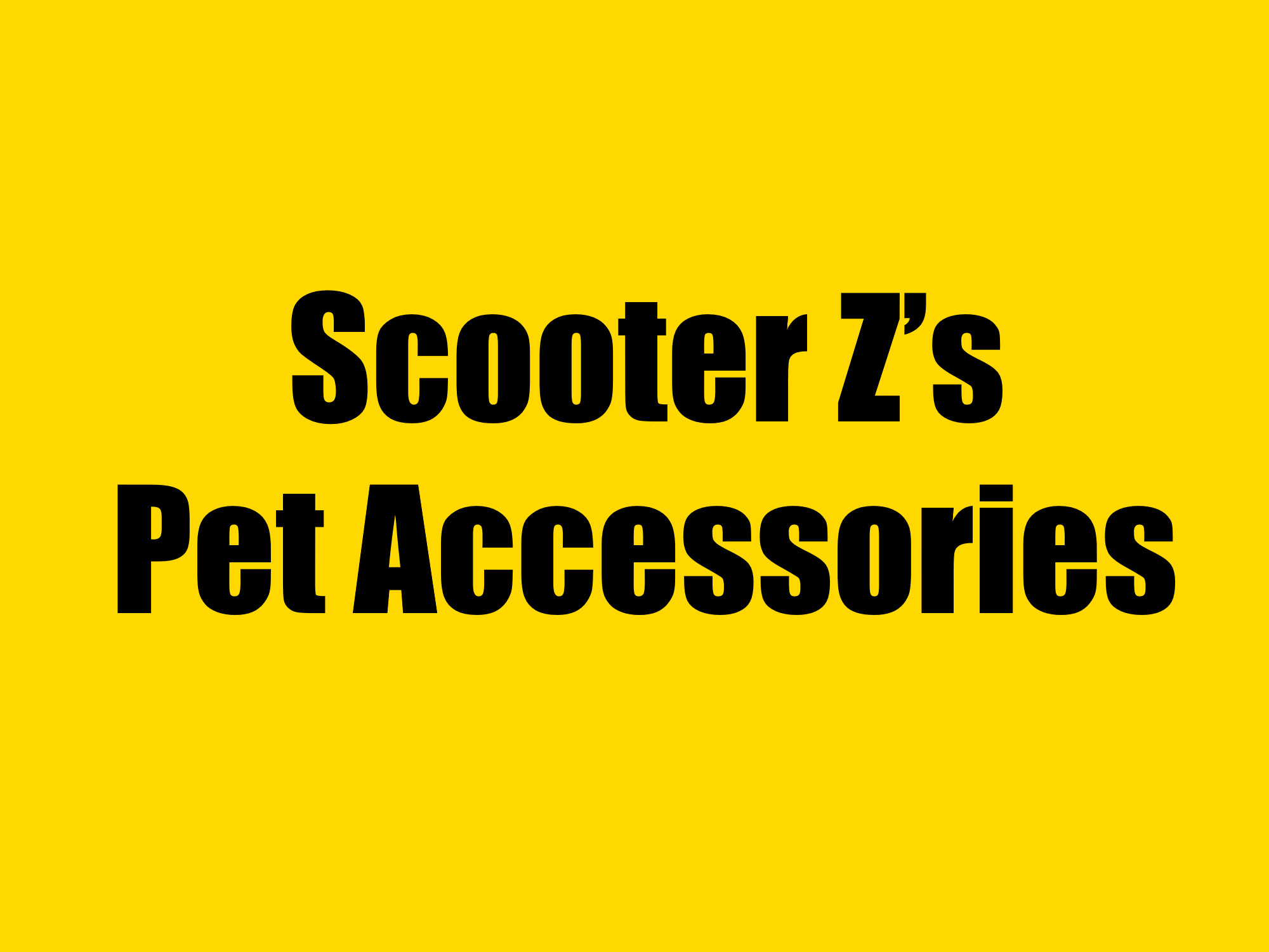 Scooter Z-ի ընտանի կենդանիների պարագաներ